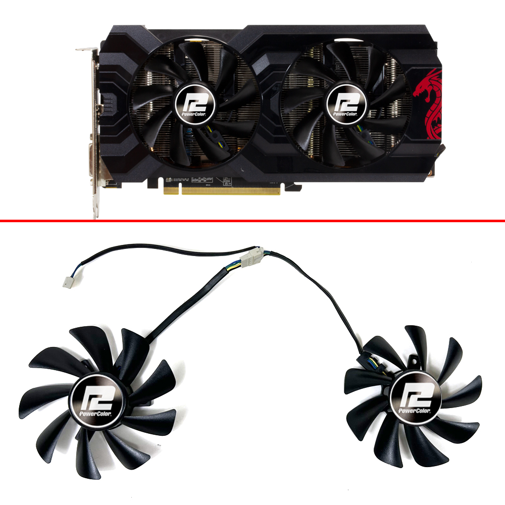 Rx 580 8Gb 2048Sp Gpu - NEW Cooling Fan 85MM T129215SU 4PIN