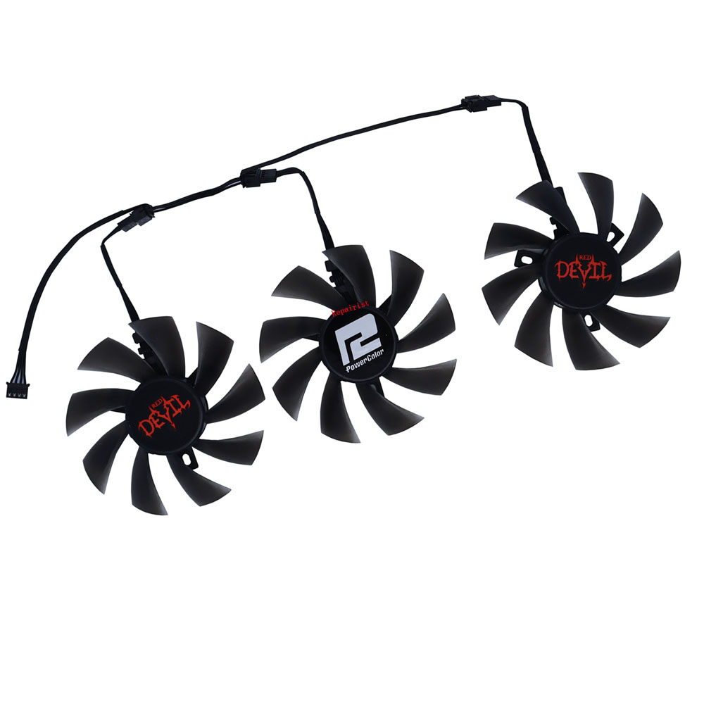 Rx 5700 Xt 8Gb Video Card - 3Pcs/Set,DIY T129215BU,Graphics Cooling Fan,For Powercolor RX