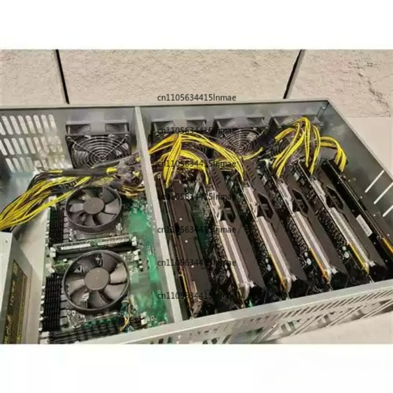 8 Gpu 4U Server Chassis - Control Computer Violent Fan 4U Multi-Graphics