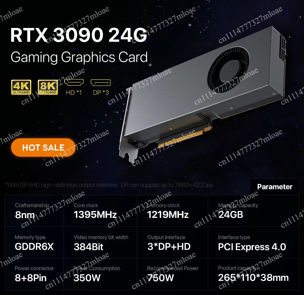 Rtx 3090 24Gb Graphics Card - RTX 3090 DDR6X Graphics Card Rtx