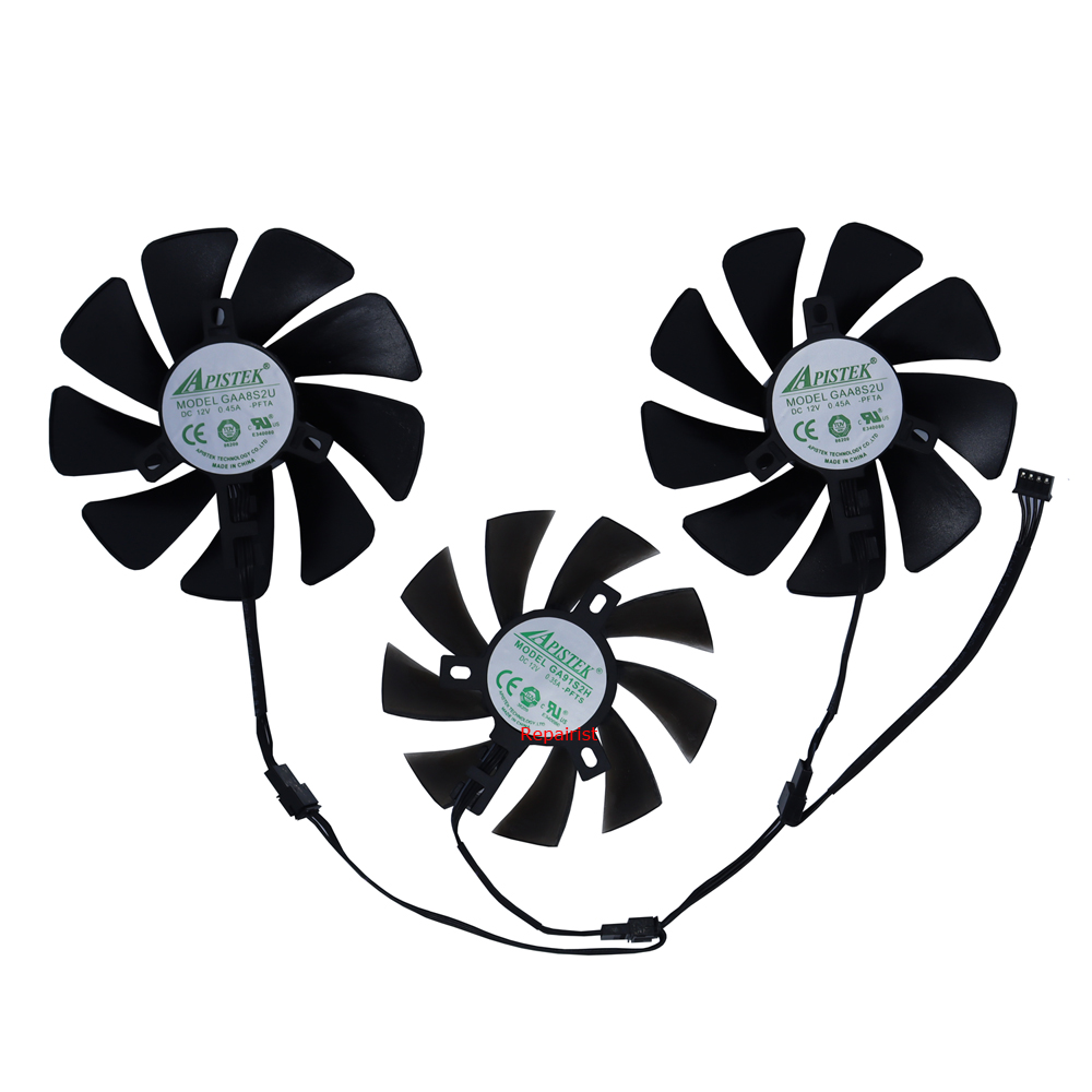 3Pcs/Set,DIY GAA8S2U GA91S2H,G - огляд і ціна Rx 6700 Xt 12Gb Graphics Card