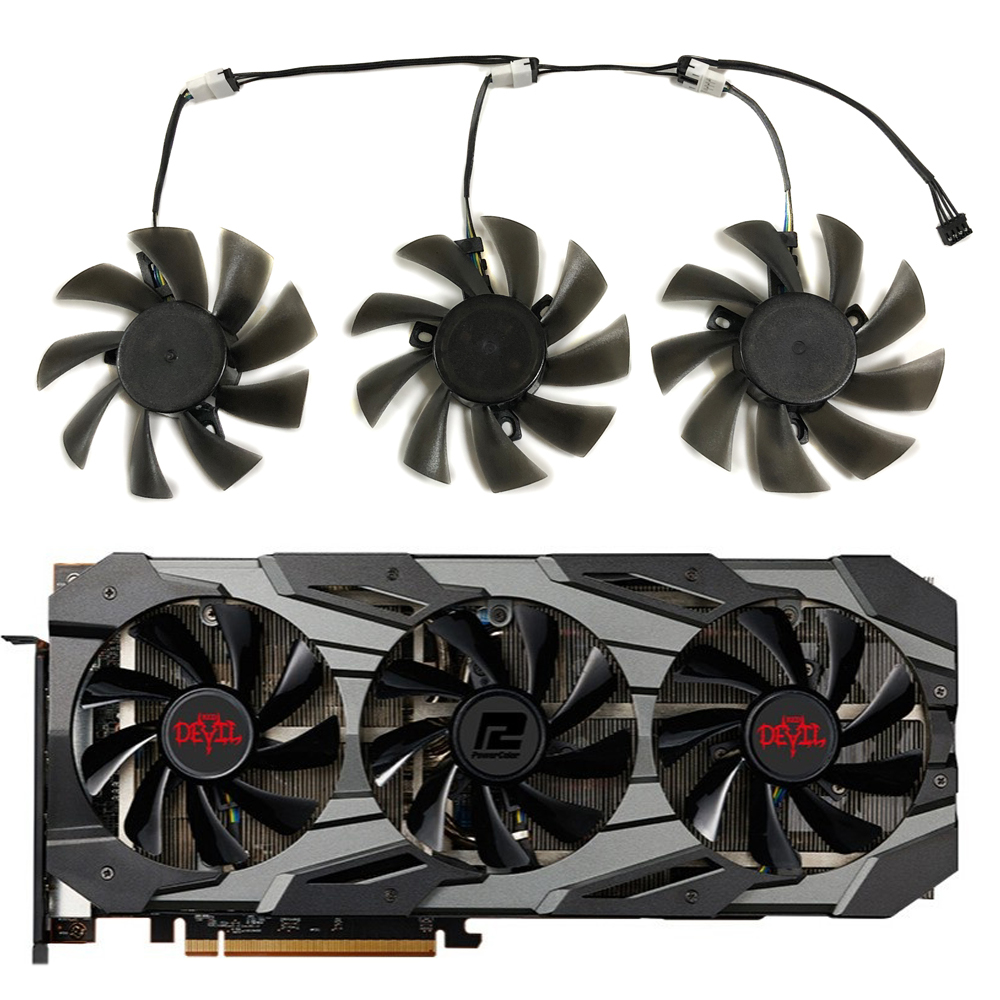 3Pcs/Set DIY T129215BU,GPU Coo - огляд і ціна Rx 5700 Xt 8Gb Video Card