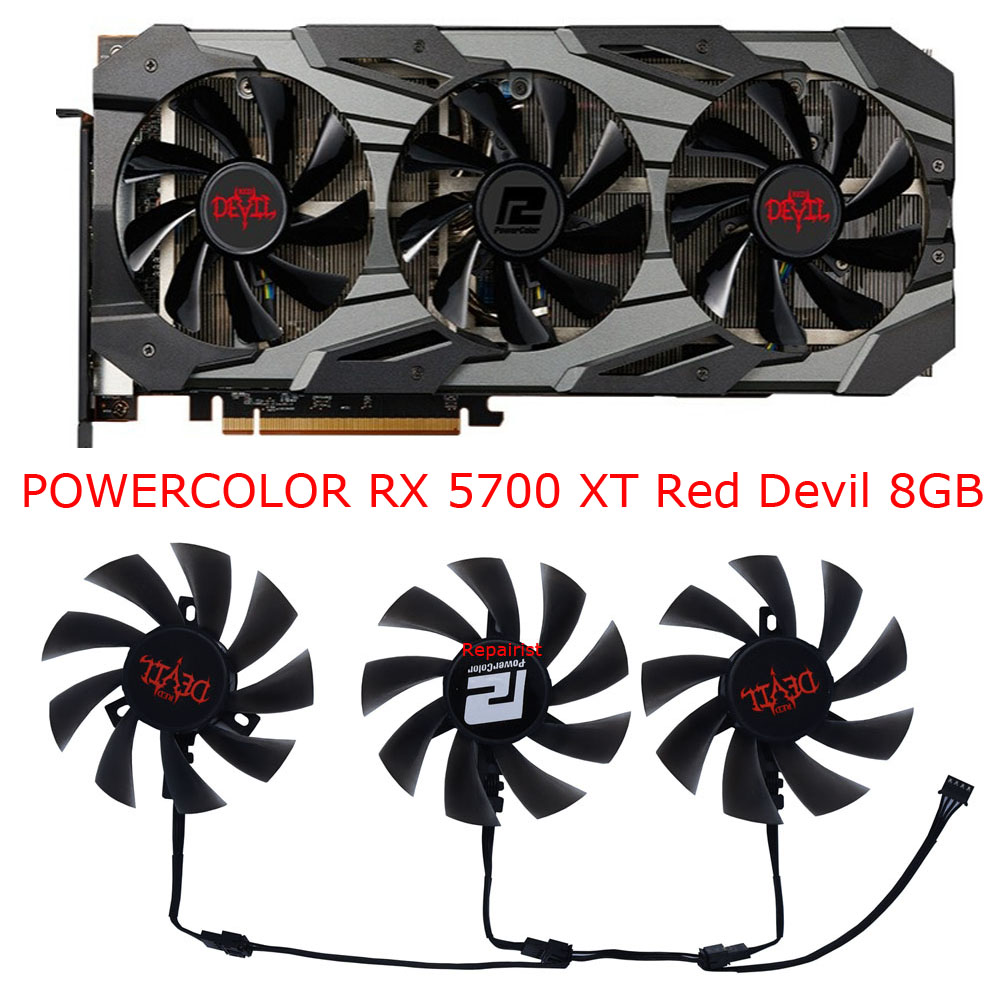 3Pcs/Set,DIY T129215BU,GPU Gra - огляд і ціна Rx 5700 Xt 8Gb Video Card