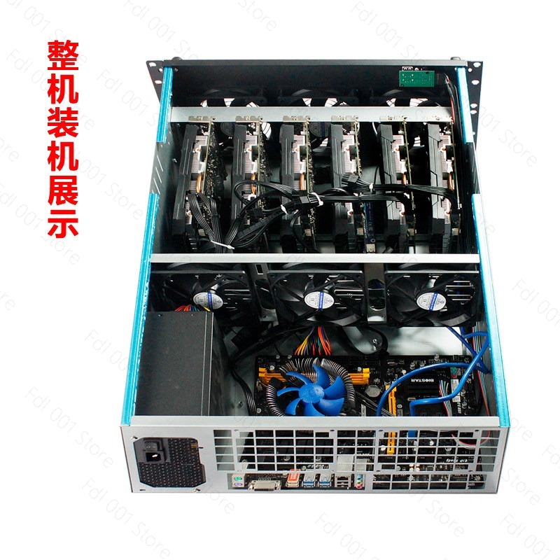 4U multi-graphics card chassis - огляд і ціна 8 Gpu 4U Server Chassis
