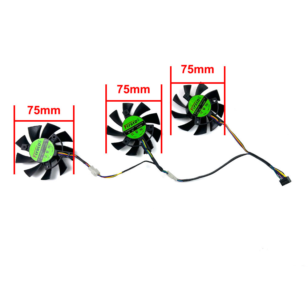 NEW Cooling Fan 75mm 7pin FD80 - огляд і ціна Rx 5700 Xt 8Gb Video Card