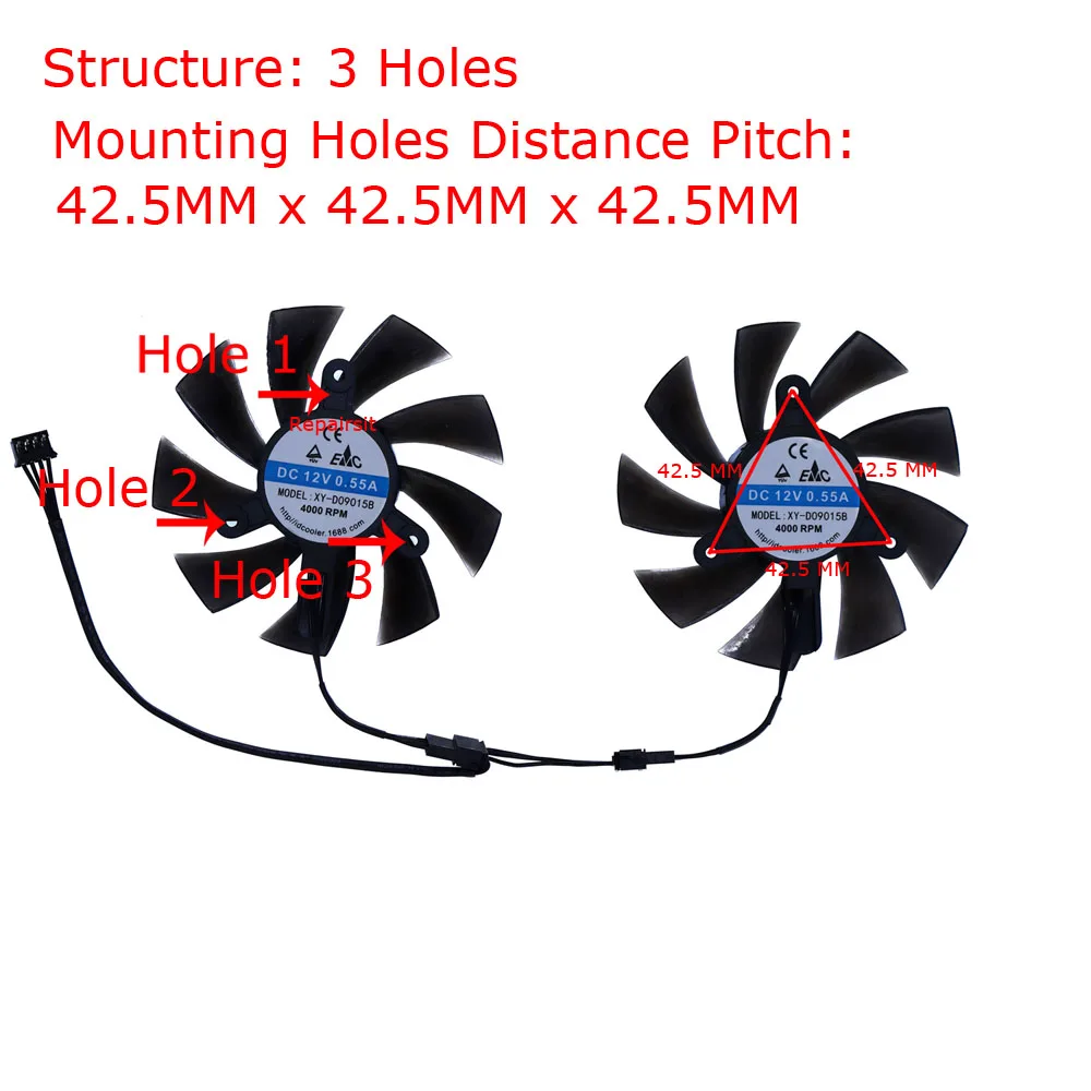 Video Card Fan,XY-D09015B,GPU  - огляд і ціна Rx 580 8Gb 2048Sp Gpu