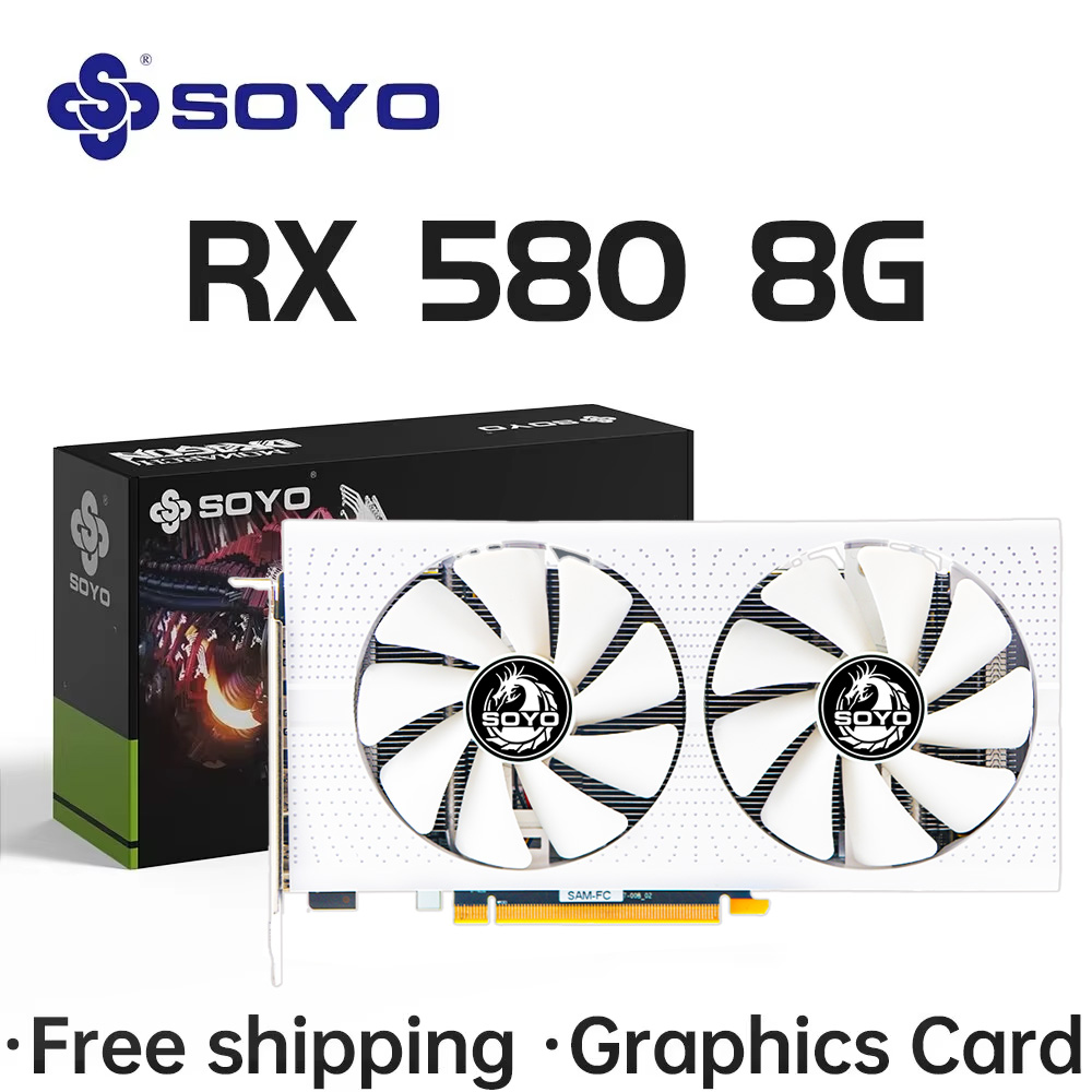 SOYO AMD Radeon RX580 8GB Grap - огляд і ціна Rx 580 8Gb 2048Sp Gpu
