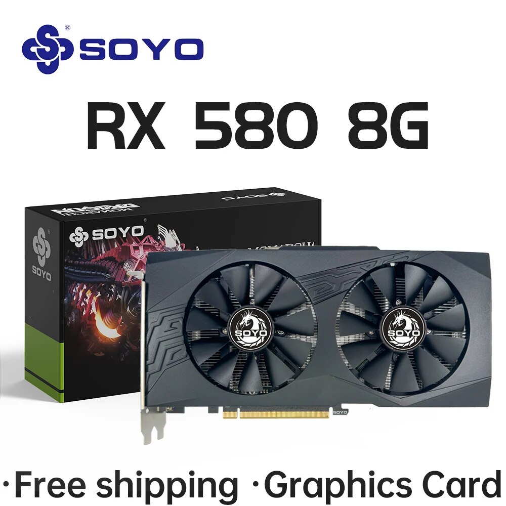 SOYO AMD Radeon RX580 8GB Grap - огляд і ціна Rx 580 8Gb 2048Sp Gpu