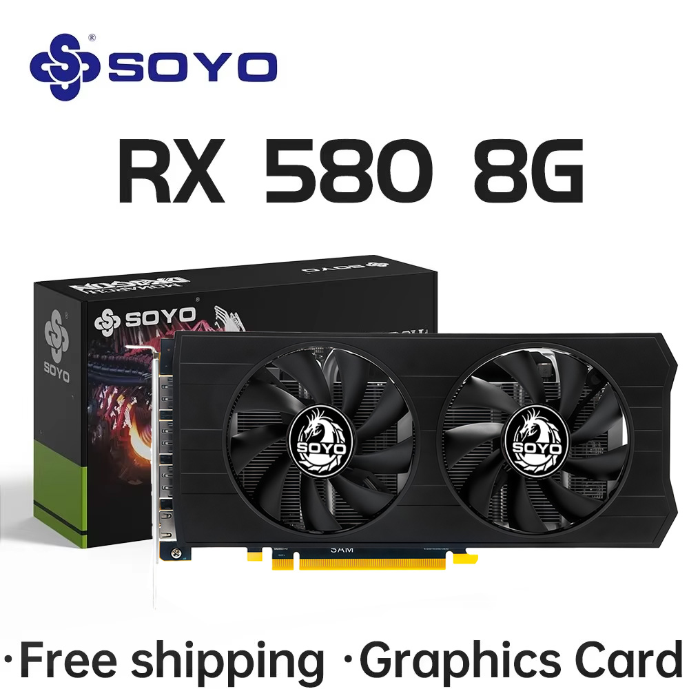 SOYO AMD Radeon RX580 8GB Grap - огляд і ціна Rx 580 8Gb 2048Sp Gpu