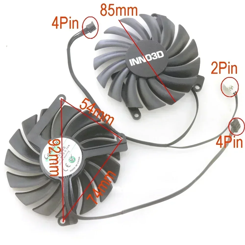 2pcs/lot CF-12910S 85mm DC12V  - огляд і ціна Rtx 3070 8Gb Graphics Card