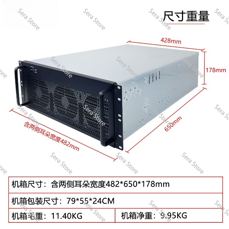 4U Multi-Graphics Card Chassis - огляд і ціна 8 Gpu 4U Server Chassis