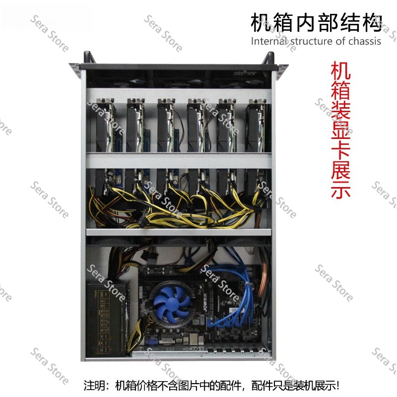 4U Multi-Graphics Card Chassis - огляд і ціна 8 Gpu 4U Server Chassis
